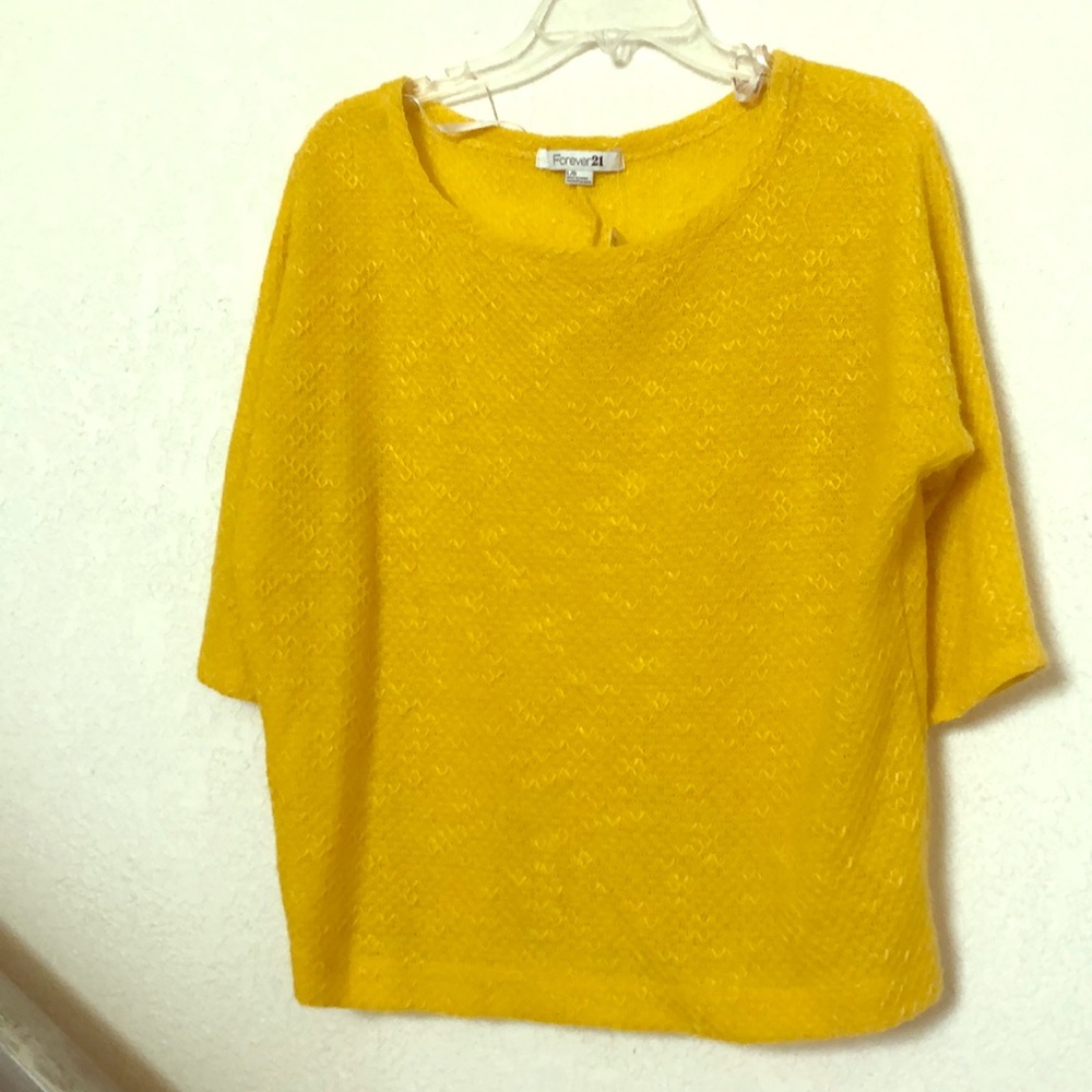 Yellow Knit Top